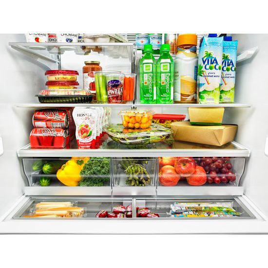 Model: WRV986FDEM | Whirlpool 26 cu. ft. Double Drawer Refrigerator with Dual Icemakers