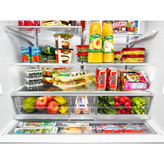 Model: WRV986FDEM | Whirlpool 26 cu. ft. Double Drawer Refrigerator with Dual Icemakers