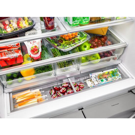 Model: WRV986FDEM | Whirlpool 26 cu. ft. Double Drawer Refrigerator with Dual Icemakers