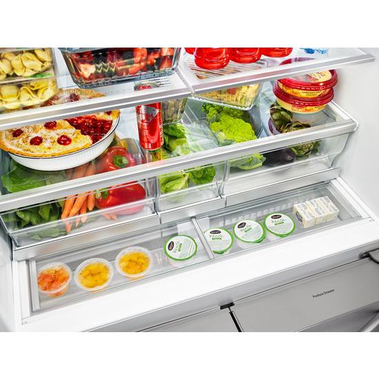 Model: WRV986FDEM | Whirlpool 26 cu. ft. Double Drawer Refrigerator with Dual Icemakers