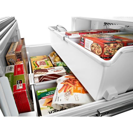 Model: WRV986FDEM | Whirlpool 26 cu. ft. Double Drawer Refrigerator with Dual Icemakers