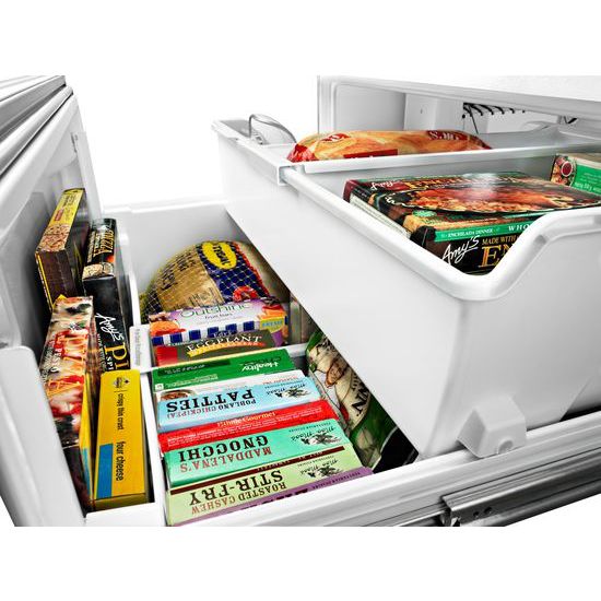 Model: WRV986FDEM | Whirlpool 26 cu. ft. Double Drawer Refrigerator with Dual Icemakers