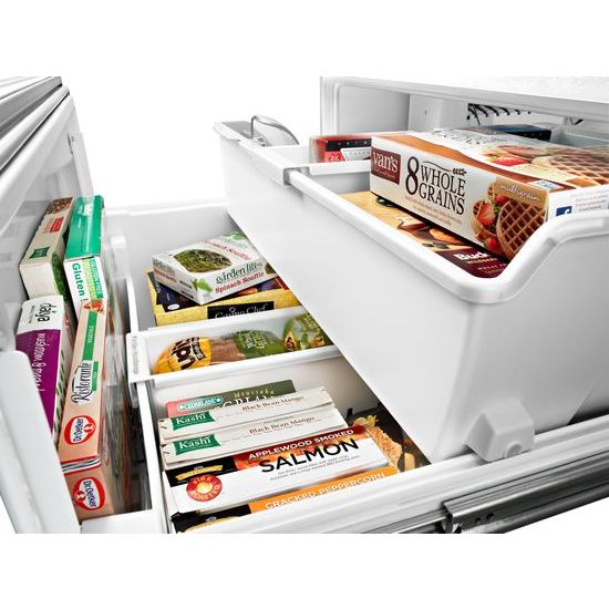 Model: WRV986FDEM | Whirlpool 26 cu. ft. Double Drawer Refrigerator with Dual Icemakers