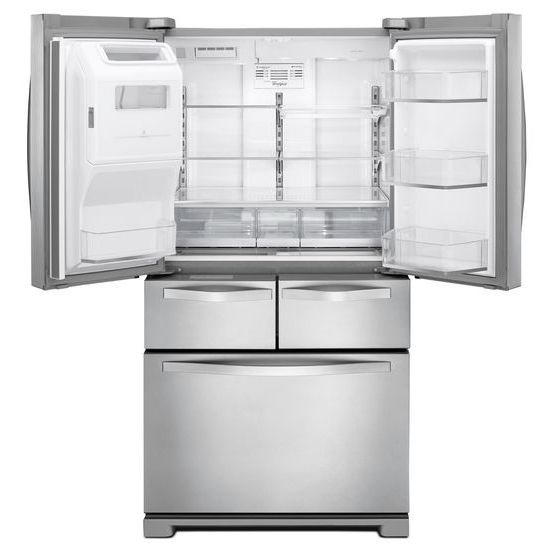 Model: WRV986FDEM | Whirlpool 26 cu. ft. Double Drawer Refrigerator with Dual Icemakers