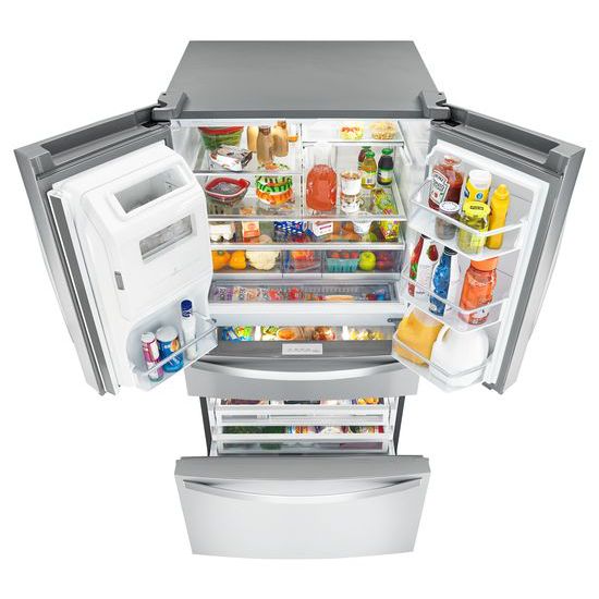 Model: WRX986SIHZ | Whirlpool 36-inch Wide 4-Door Refrigerator with Exterior Drawer - 26 cu. ft.