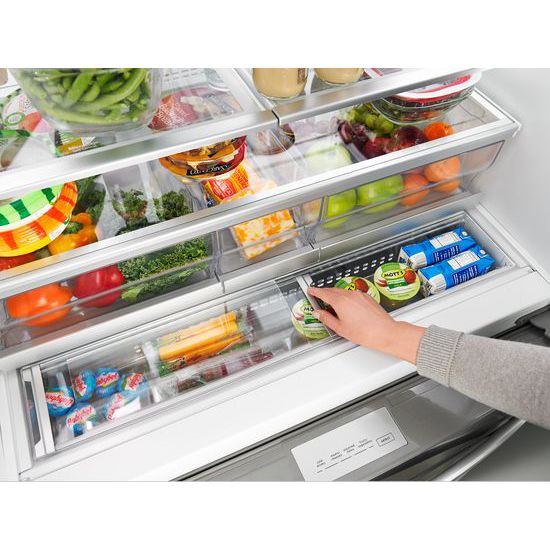Model: WRX986SIHZ | Whirlpool 36-inch Wide 4-Door Refrigerator with Exterior Drawer - 26 cu. ft.
