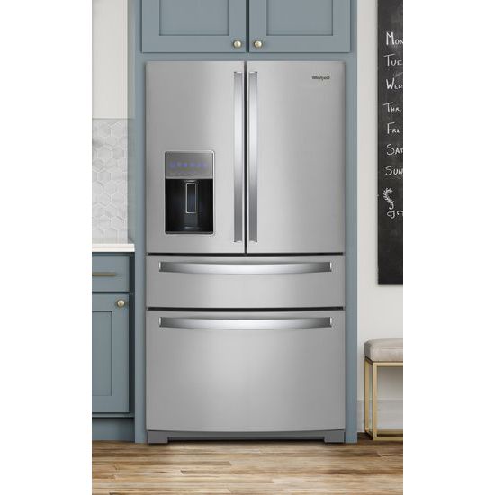 Model: WRX986SIHZ | Whirlpool 36-inch Wide 4-Door Refrigerator with Exterior Drawer - 26 cu. ft.