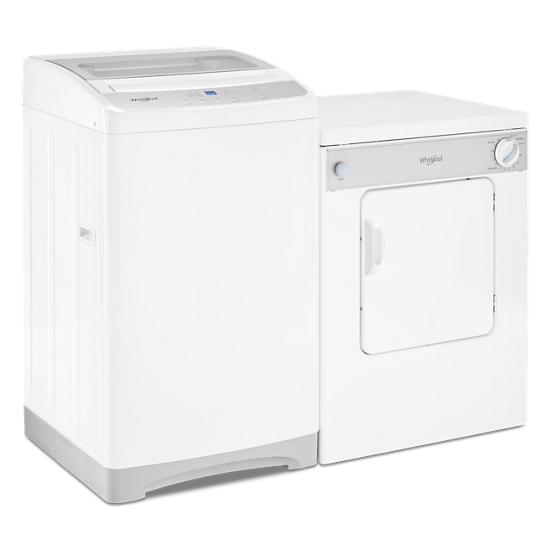 Model: WTW2000HW | Whirlpool 1.6 cu. ft. Compact Top Load Washer with Flexible Installation