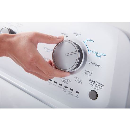 Model: WTW4855HW | Whirlpool 3.8 cu. ft. Top Load Washer with Soaking Cycles, 12 Cycles