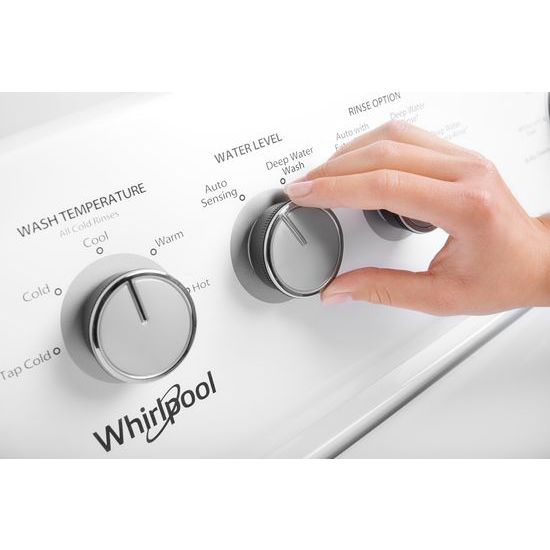 Model: WTW4855HW | Whirlpool 3.8 cu. ft. Top Load Washer with Soaking Cycles, 12 Cycles