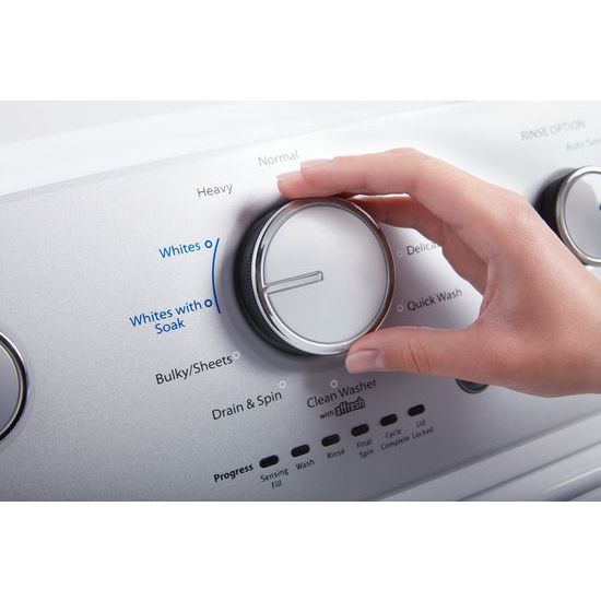 Model: WTW4955HW | Whirlpool 3.8 cu. ft. Top Load Washer with Soaking Cycles, 12 Cycles