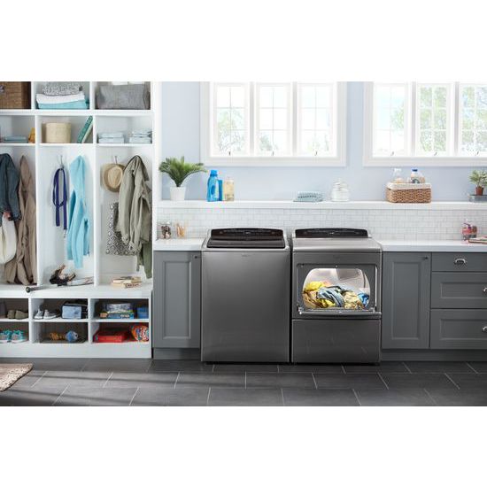 Model: WTW7500GC | Whirlpool 4.8 cu.ft HE Top Load Washer with Built-In Water Faucet, Intuitive Touch Controls
