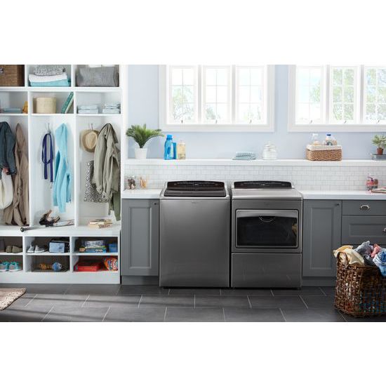 Model: WTW7500GC | Whirlpool 4.8 cu.ft HE Top Load Washer with Built-In Water Faucet, Intuitive Touch Controls