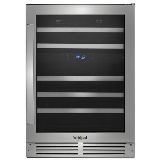 Whirlpool 24-inch Wide Undercounter Wine Center with 46-Bottle Wine Storage