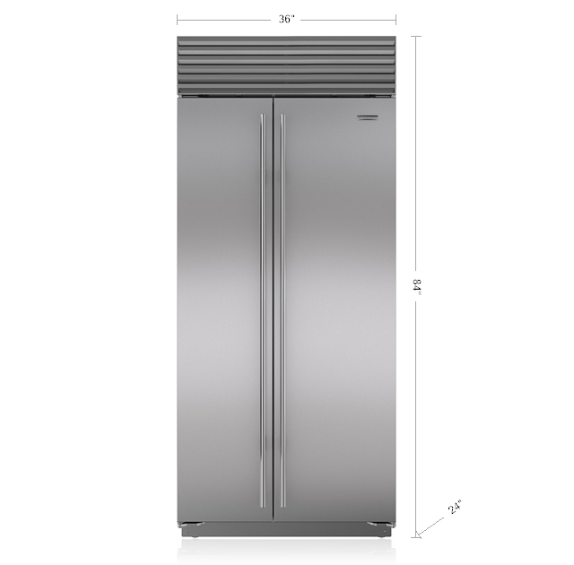 Model: BI-36S/S/PH | Sub-Zero 36" Classic Side-by-Side Refrigerator/Freezer