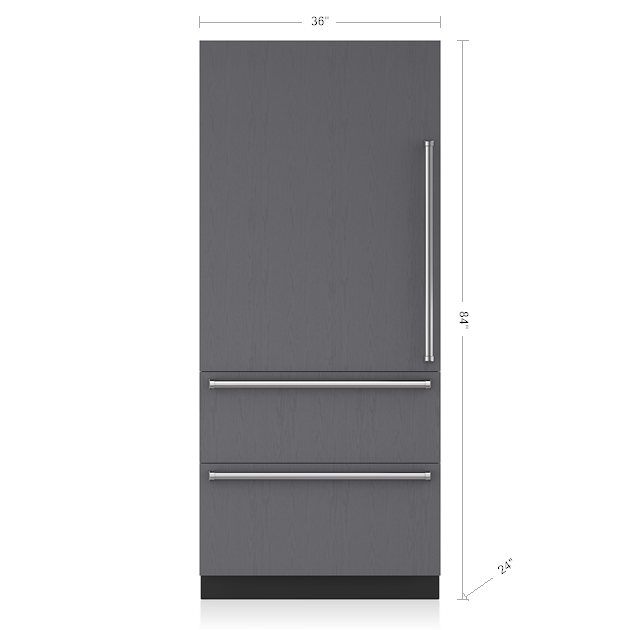 Model: IT-36R-RH | Sub-Zero 36" Designer Over-and-Under Refrigerator - Panel Ready