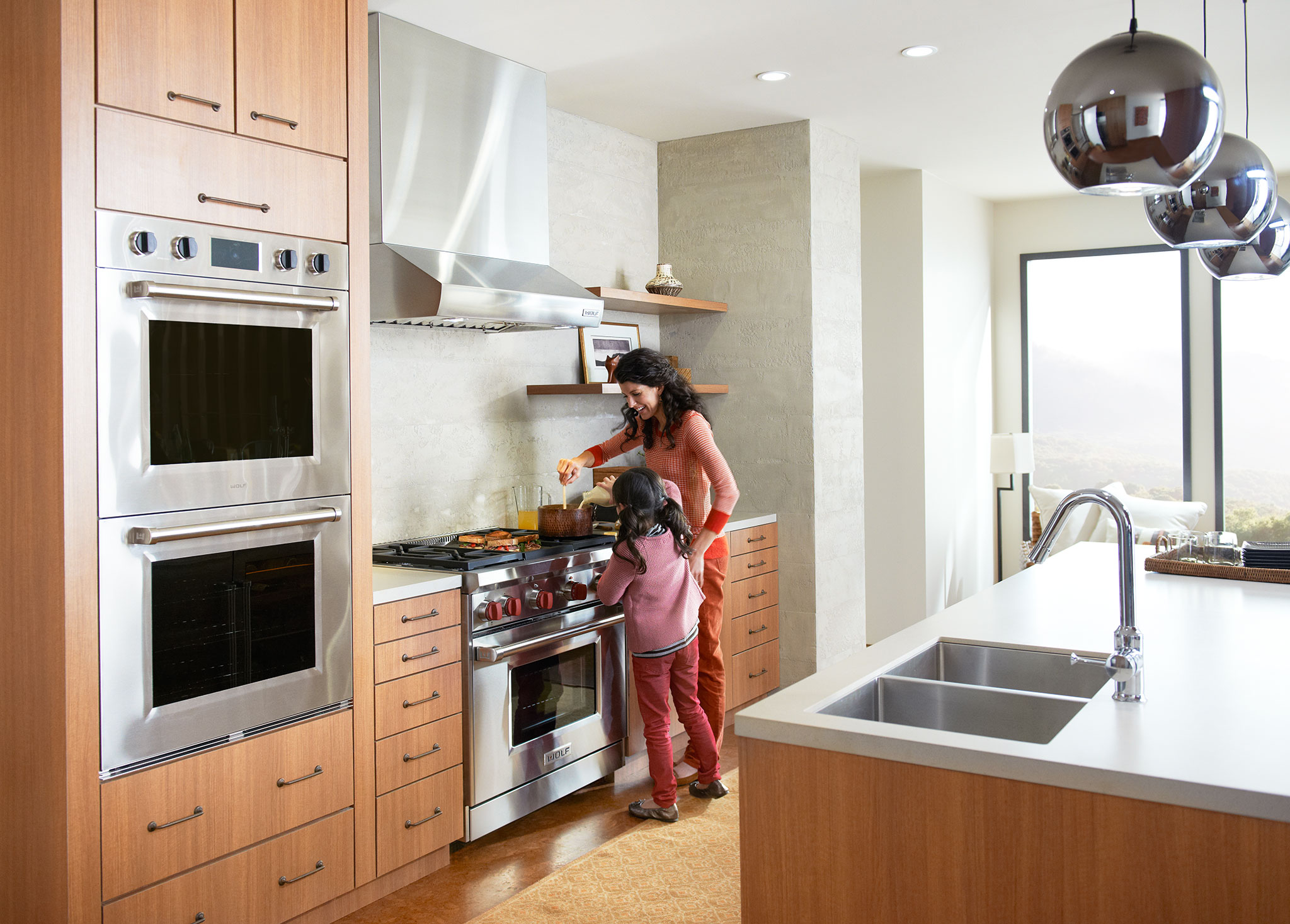 Model: GR364G | Wolf 36" Gas Range - 4 Burners and Infrared Griddle