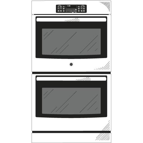Model: JT3500SFSS | GE GE® 30" Built-In Double Wall Oven