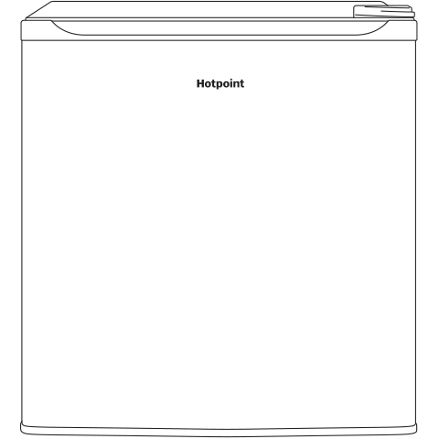 Model: HME02GGMBB | Hotpoint Hotpoint® 1.7 cu. ft. ENERGY STAR® Qualified Compact Refrigerator