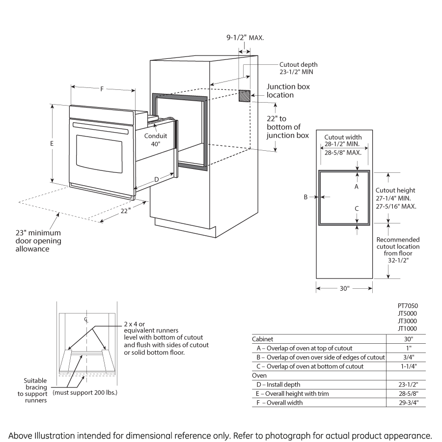 Model: JT3000EJES | GE GE® 30" Built-In Single Wall Oven