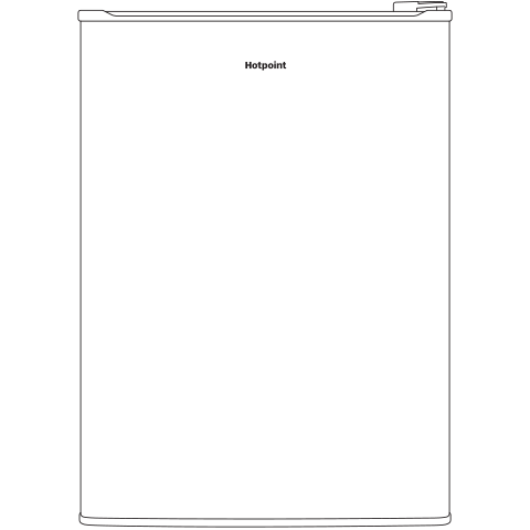 Model: HME03GGMBB | Hotpoint Hotpoint® 2.7 cu. ft. ENERGY STAR® Qualified Compact Refrigerator