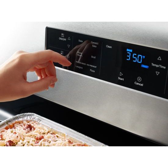 5.3 cu. ft. Guided Electric Front Control Range with Fan Convection Cooking
