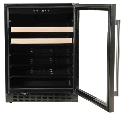 Model: A124BEV-S | Azure  Undercounter Beverage Center with glass  door with stainless trim