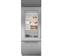 Model: BI-30UA/S/PH-LH | Sub-Zero 30" Classic Over-and-Under Refrigerator/Freezer with Glass Door