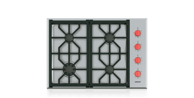 Wolf 30" Professional Gas Cooktop - 4 Burners