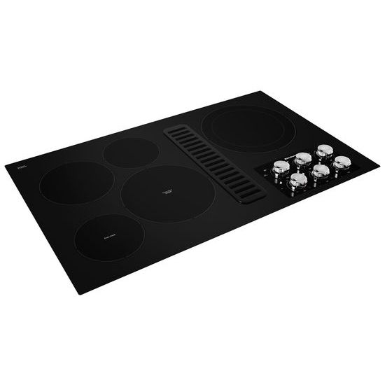 KitchenAid KCED606GBL 36" Electric Downdraft Cooktop with 5