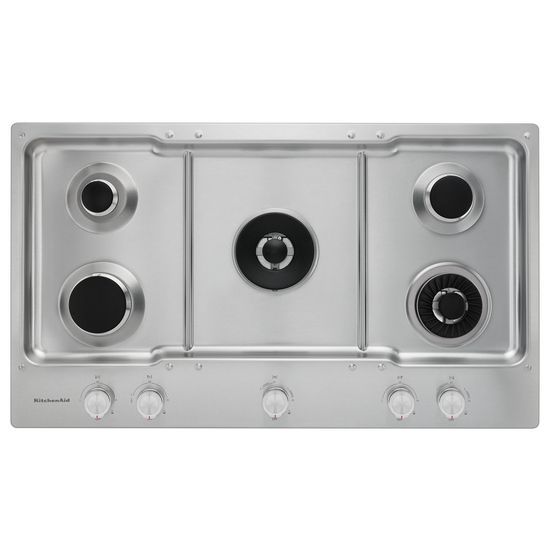 Kitchenaid Kcgs956ess 36 5 Burner Gas Cooktop With Griddle