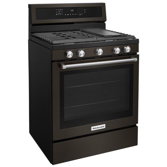 Kitchenaid Kfgg500ebs 30 Inch 5 Burner Gas Convection Range