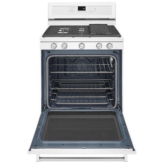 Model: KFGG500EWH | KitchenAid 30-Inch 5-Burner Gas Convection Range