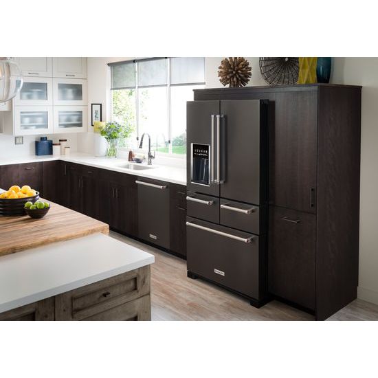 Kitchenaid Krmf706ebs 25 8 Cu Ft 36 Multi Door Freestanding