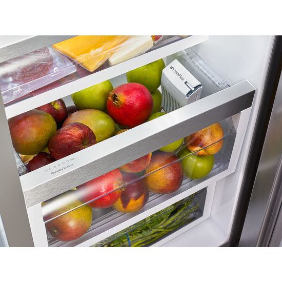 20 Cu. Ft. Counter Depth Side-by-Side Refrigerator with Exterior Ice and Water