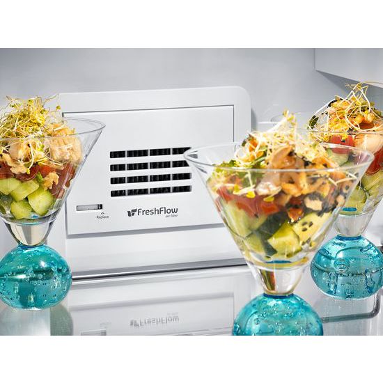 20 Cu. Ft. Counter Depth Side-by-Side Refrigerator with Exterior Ice and Water