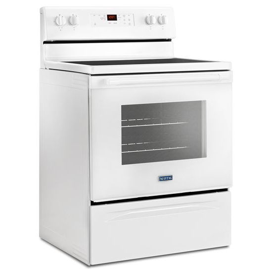 Maytag 30-Inch Wide Electric Range With Shatter-Resistant Cooktop - 5.3 Cu. Ft.