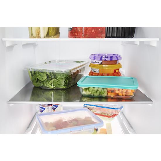 Maytag 36-Inch Wide Side-by-Side Refrigerator with Exterior Ice and Water Dispenser - 25 Cu. Ft.
