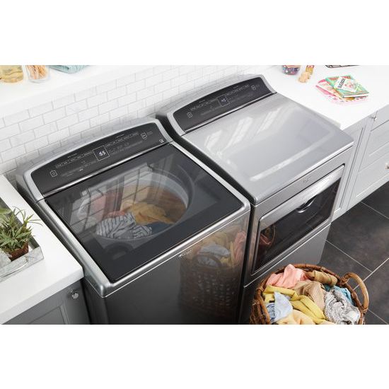 7.4 cu.ft Top Load HE Electric Dryer with AccuDry™ , Intuitive Touch Controls