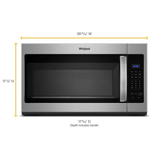 Whirlpool 1.7 cu. ft. Microwave Hood Combination with Electronic Touch Controls