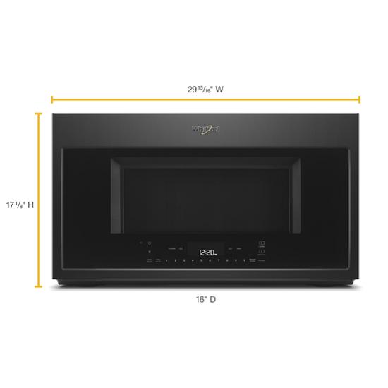 Whirlpool 1.9 cu. ft. Smart Over-the-Range Microwave with Scan-to-Cook technology
