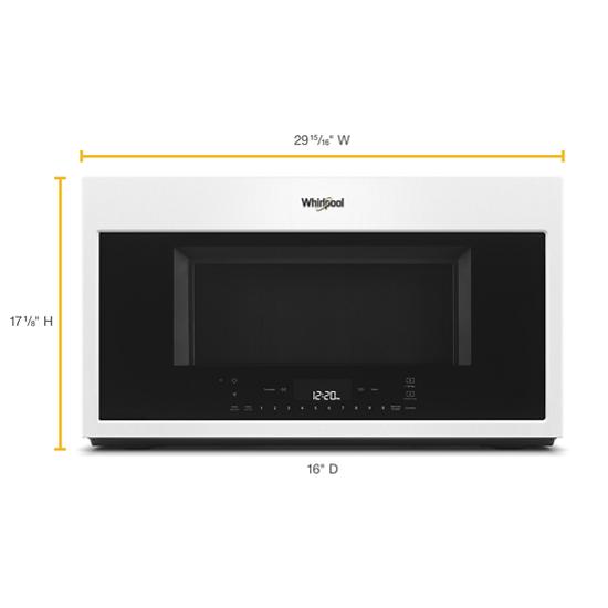 Whirlpool 1.9 cu. ft. Smart Over-the-Range Microwave with Scan-to-Cook technology