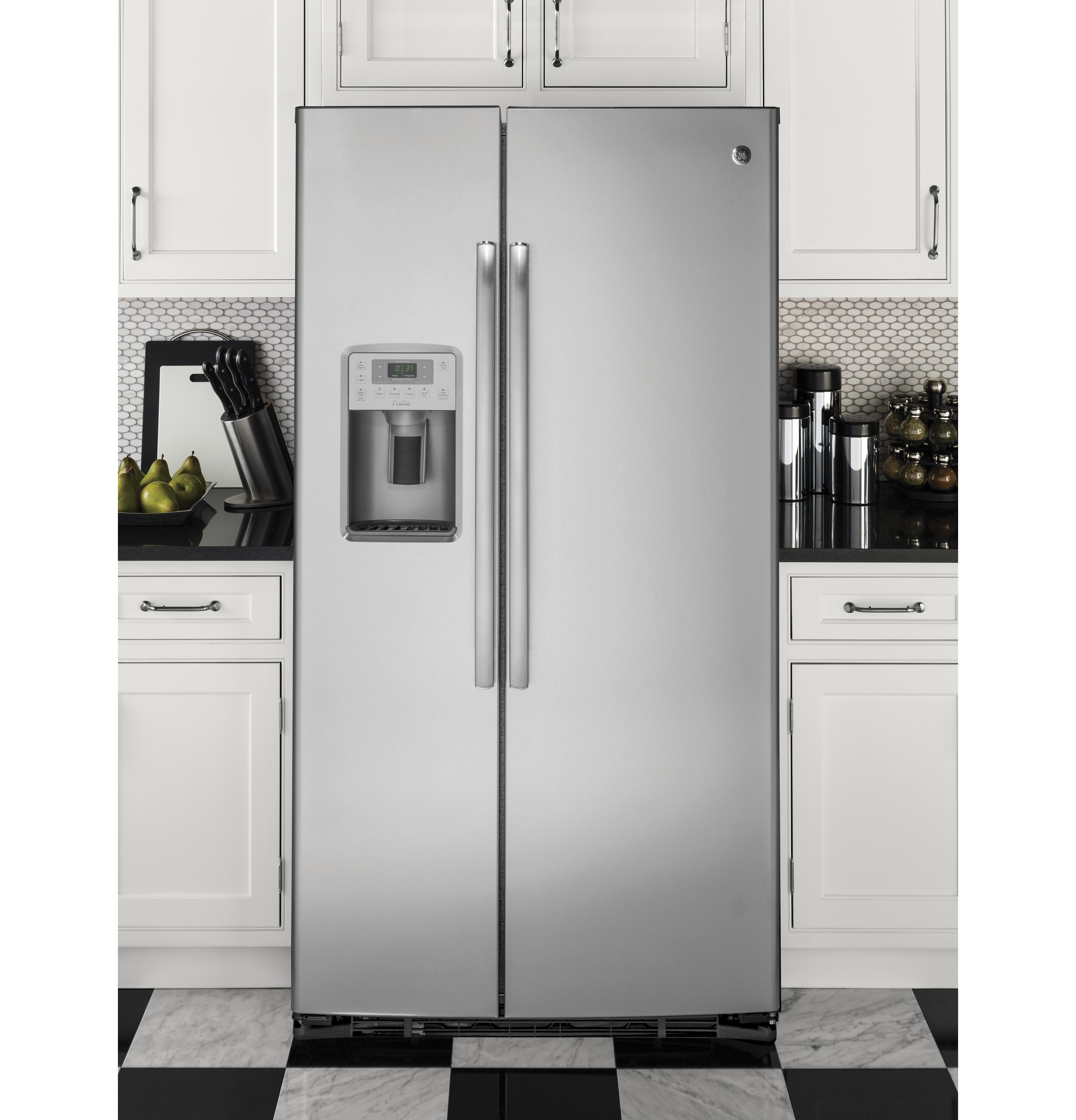 Model: PZS22MSKSS | Profile GE Profile™ Series 21.9 Cu. Ft. Counter-Depth Side-By-Side Refrigerator