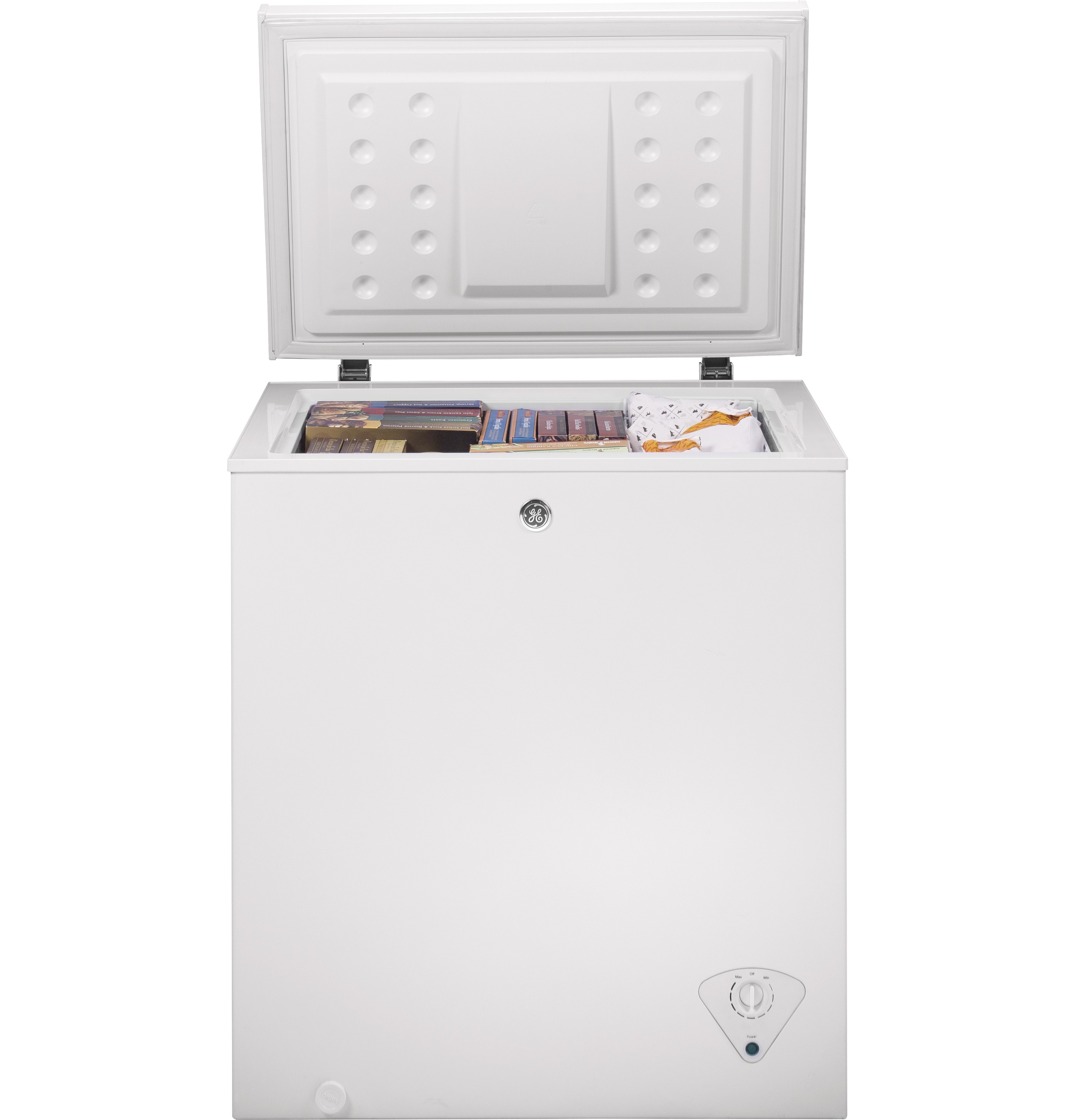 Ge Fcm5skww Ge 5 0 Cu Ft Manual Defrost Chest Freezer
