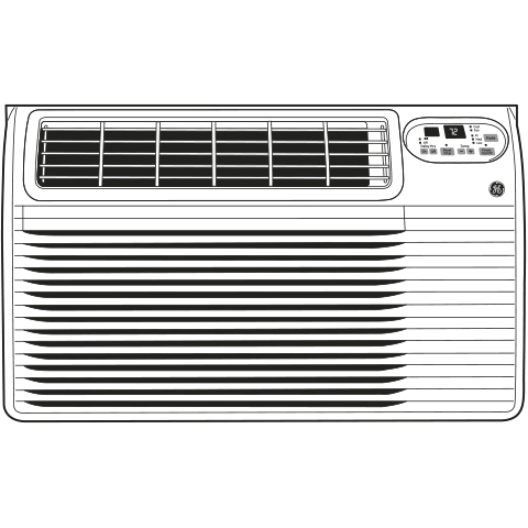 Model: AJCQ08ACH | GE GE® 115 Volt Built-In Cool-Only Room Air Conditioner