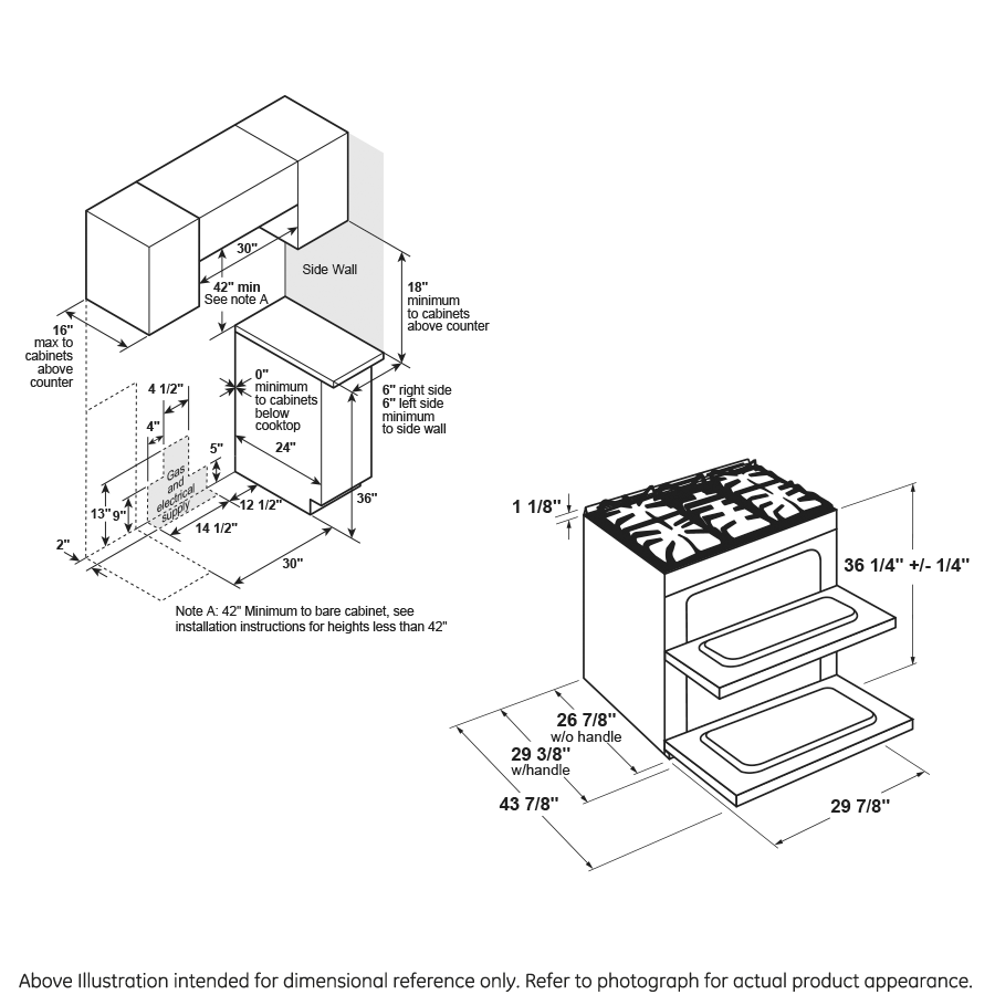 Cafe CGS750P2MS1 Café™ 30" Smart SlideIn, FrontControl, Gas