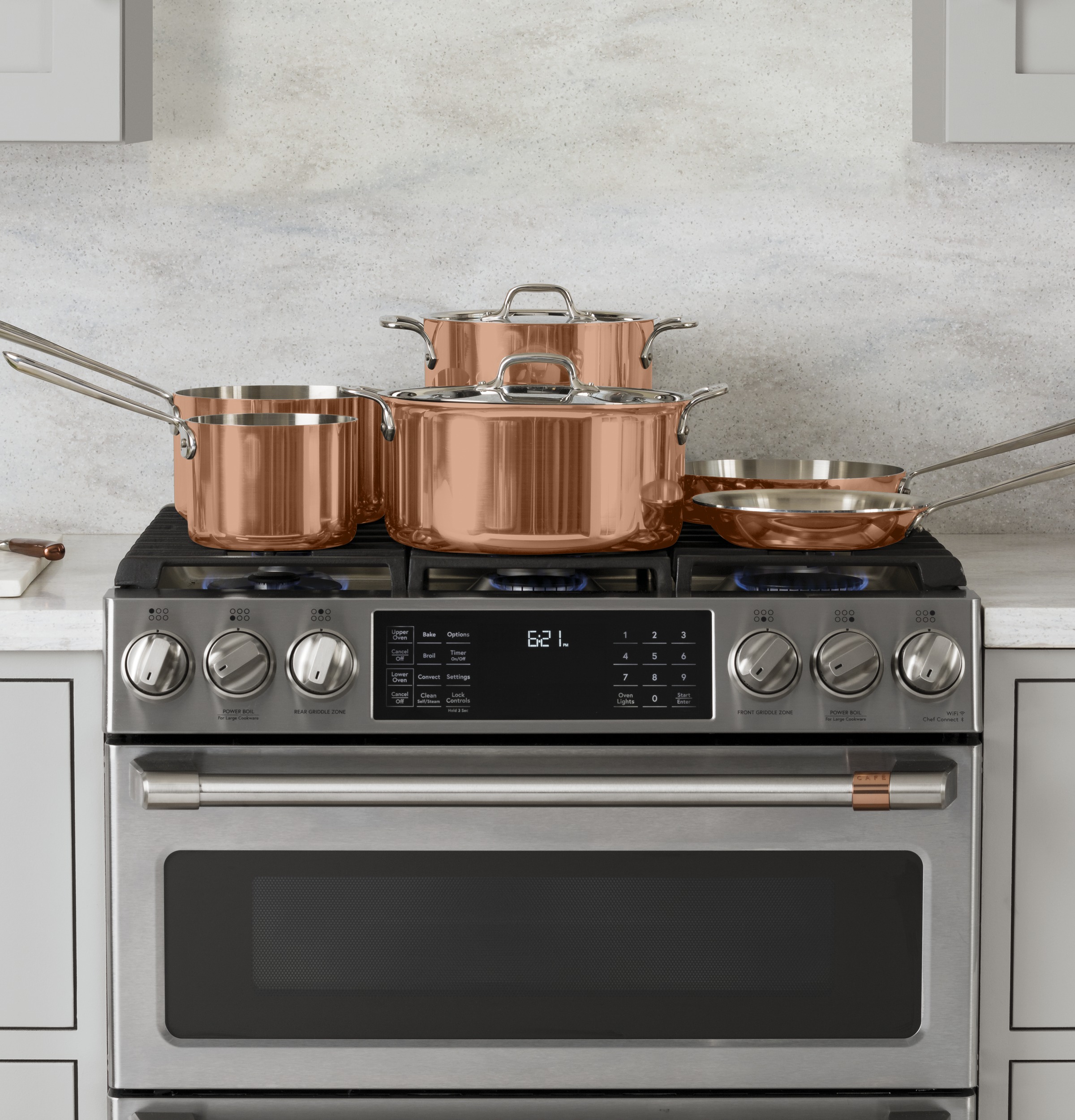 Cafe CGS750P2MS1 Café™ 30" Smart SlideIn, FrontControl, Gas