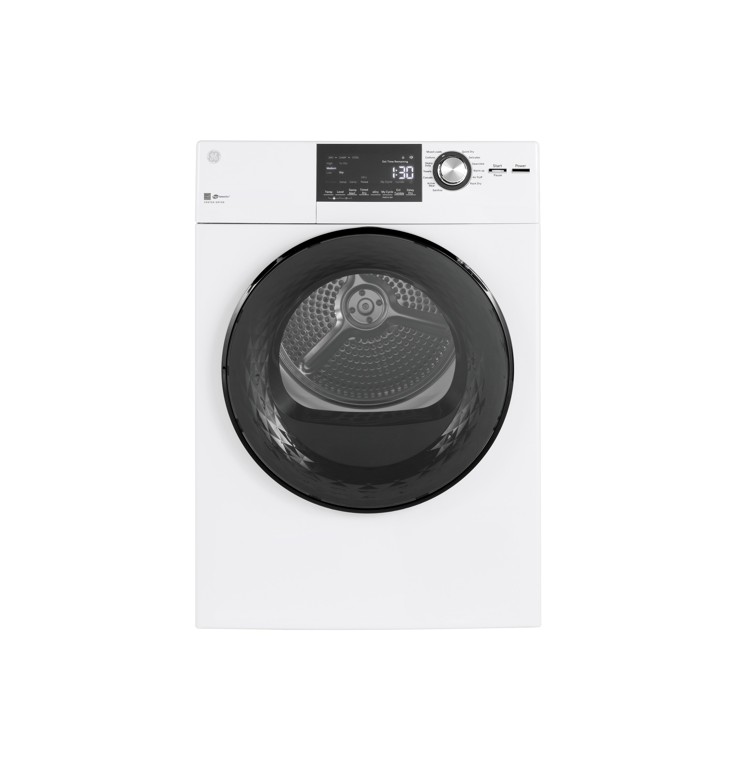 GE GE®  24" 4.3 Cu.Ft. Front Load Vented Electric Dryer with Stainless Steel Basket