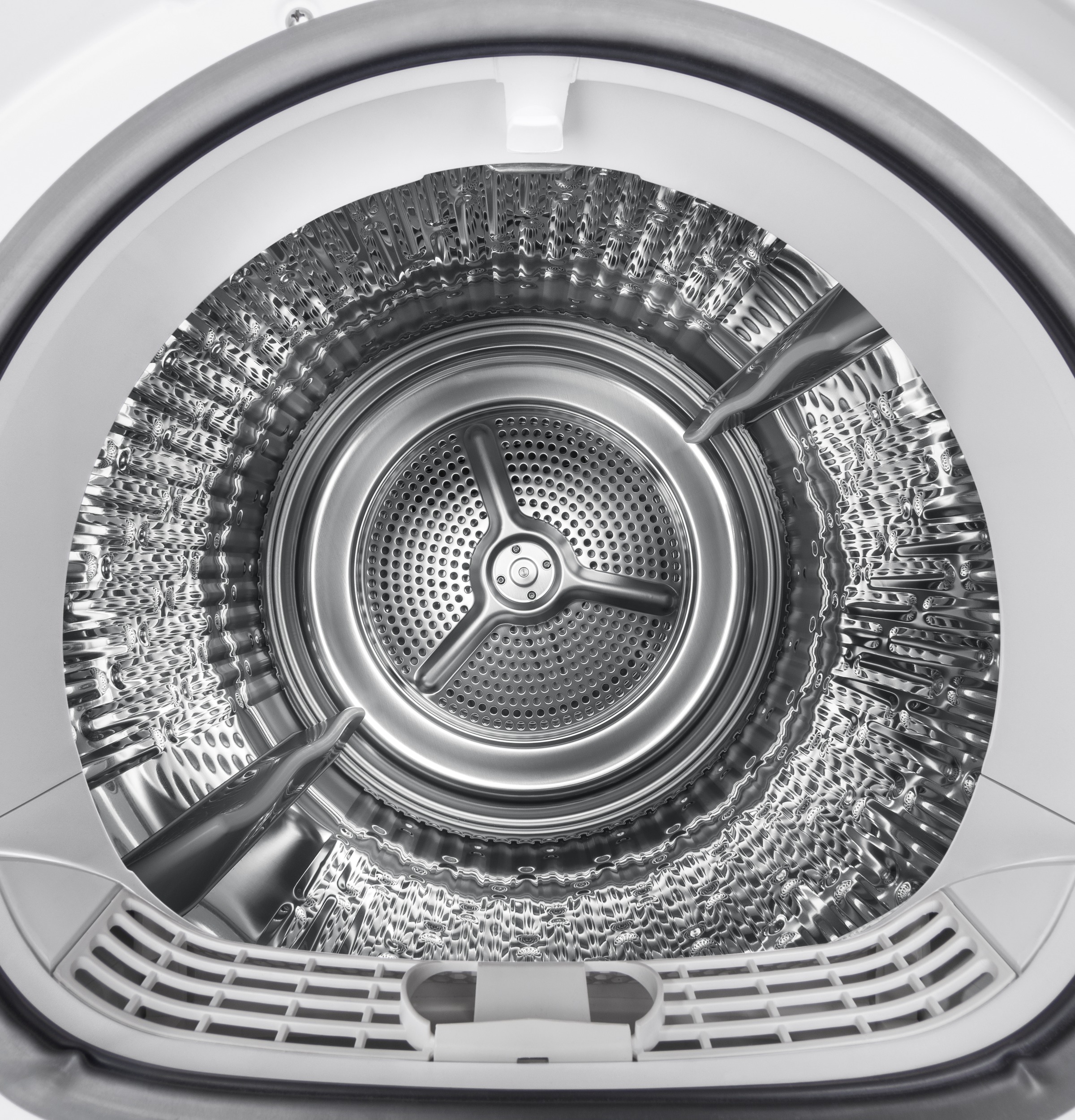 Model: GFD14ESSNWWSD | GE GE®  24" 4.3 Cu.Ft. Front Load Vented Electric Dryer with Stainless Steel Basket