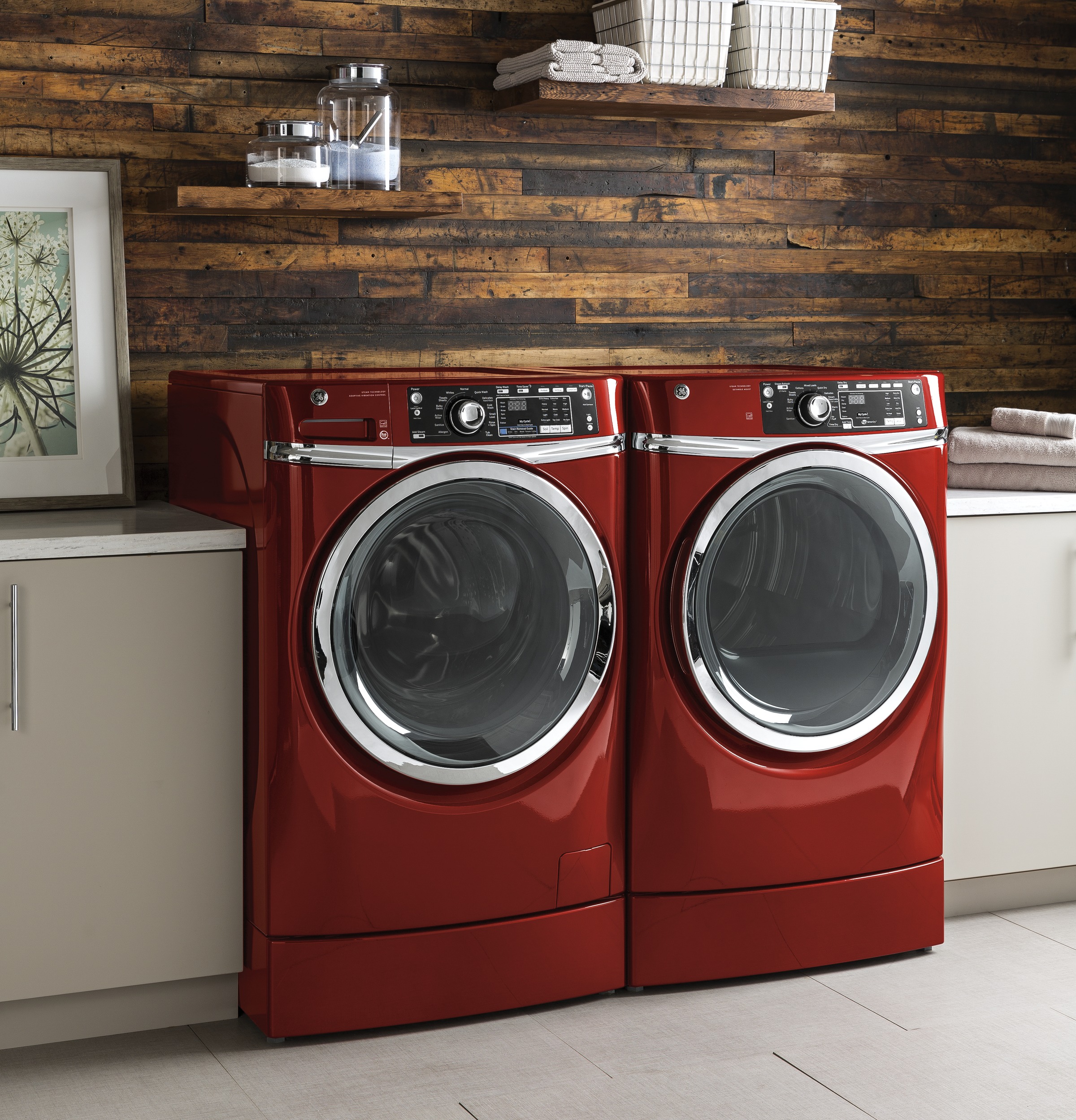 Ge Gfw480spkrr Ge 4 9 Doe Cu Ft Capacity Front Load Energy Star Washer With Steam Appliance Discounters